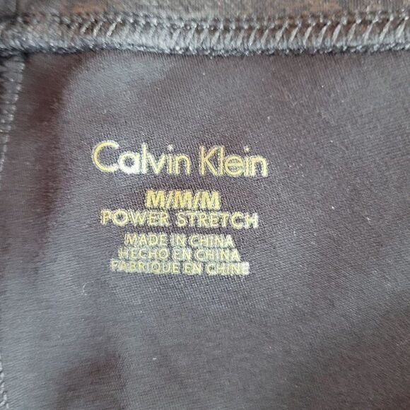 Calvin Klein Womens Pants Power Stretch Embossed Snake Leggings Skinny Black M - Picture 13 of 16